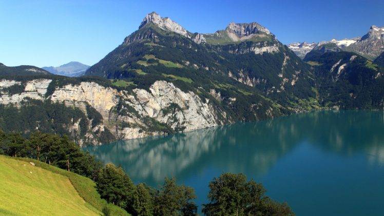nature, Lake, Mountain HD Wallpaper Desktop Background