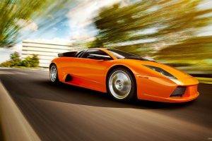 car, Motion Blur, Concept Cars, Orange Cars