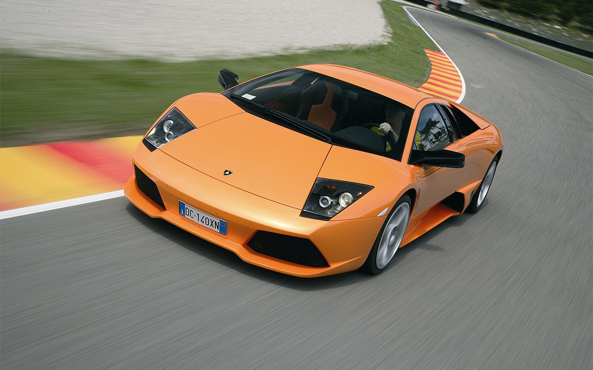 car, Orange Cars, Motion Blur Wallpaper