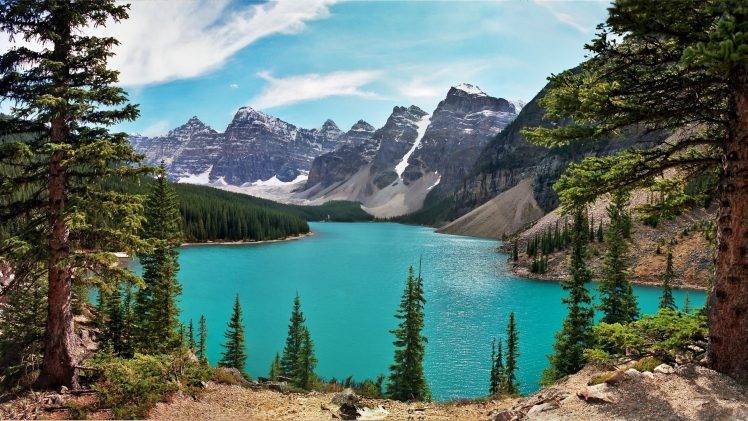 Canada, Lake, Mountain HD Wallpaper Desktop Background