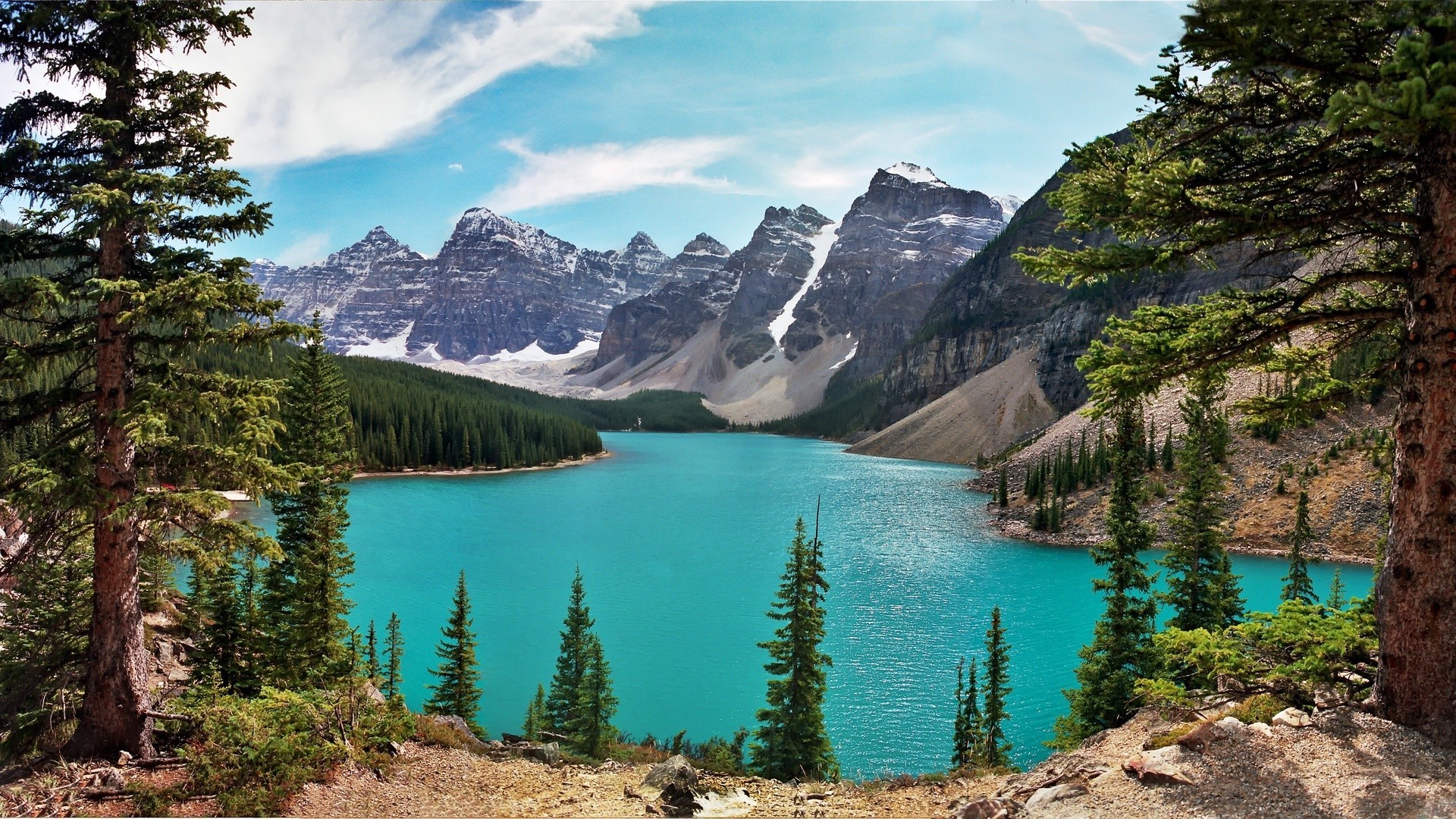 Canada, Lake, Mountain Wallpaper