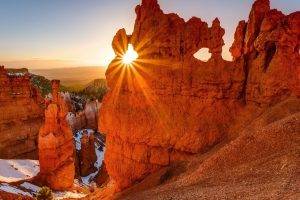 sunlight, Rock Formation, Landscape, Bryce Canyon National Park, Utah
