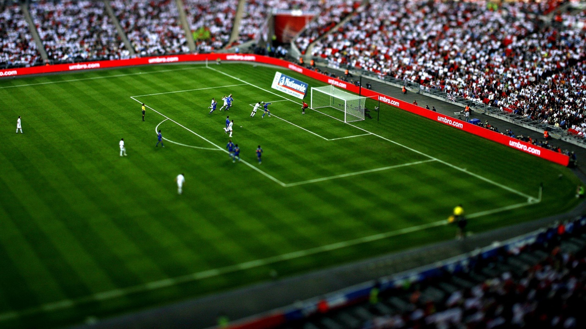 soccer, Soccer Pitches, Crowds, Sports, Tilt Shift Wallpaper