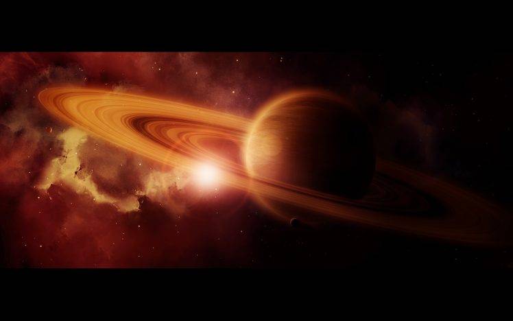 artwork, Space Art, Planetary Rings, Planet HD Wallpaper Desktop Background