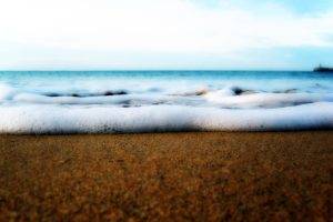 nature, Worms Eye View, Sea, Sand
