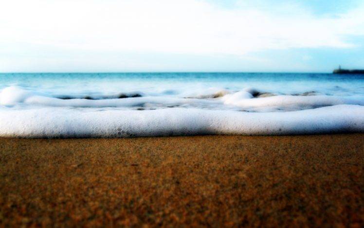 nature, Worms Eye View, Sea, Sand HD Wallpaper Desktop Background