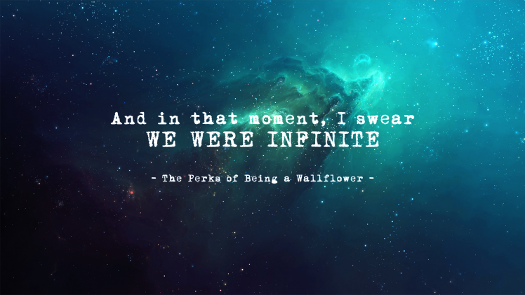 The Perks Of Being A Wallflower, Universe, Quote, Novels HD Wallpaper Desktop Background