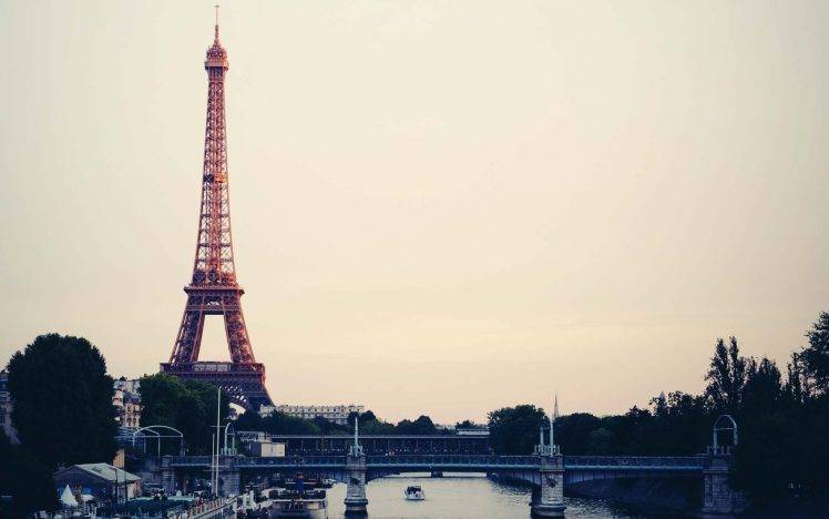 Paris, Eiffel Tower, Seine, River HD Wallpaper Desktop Background