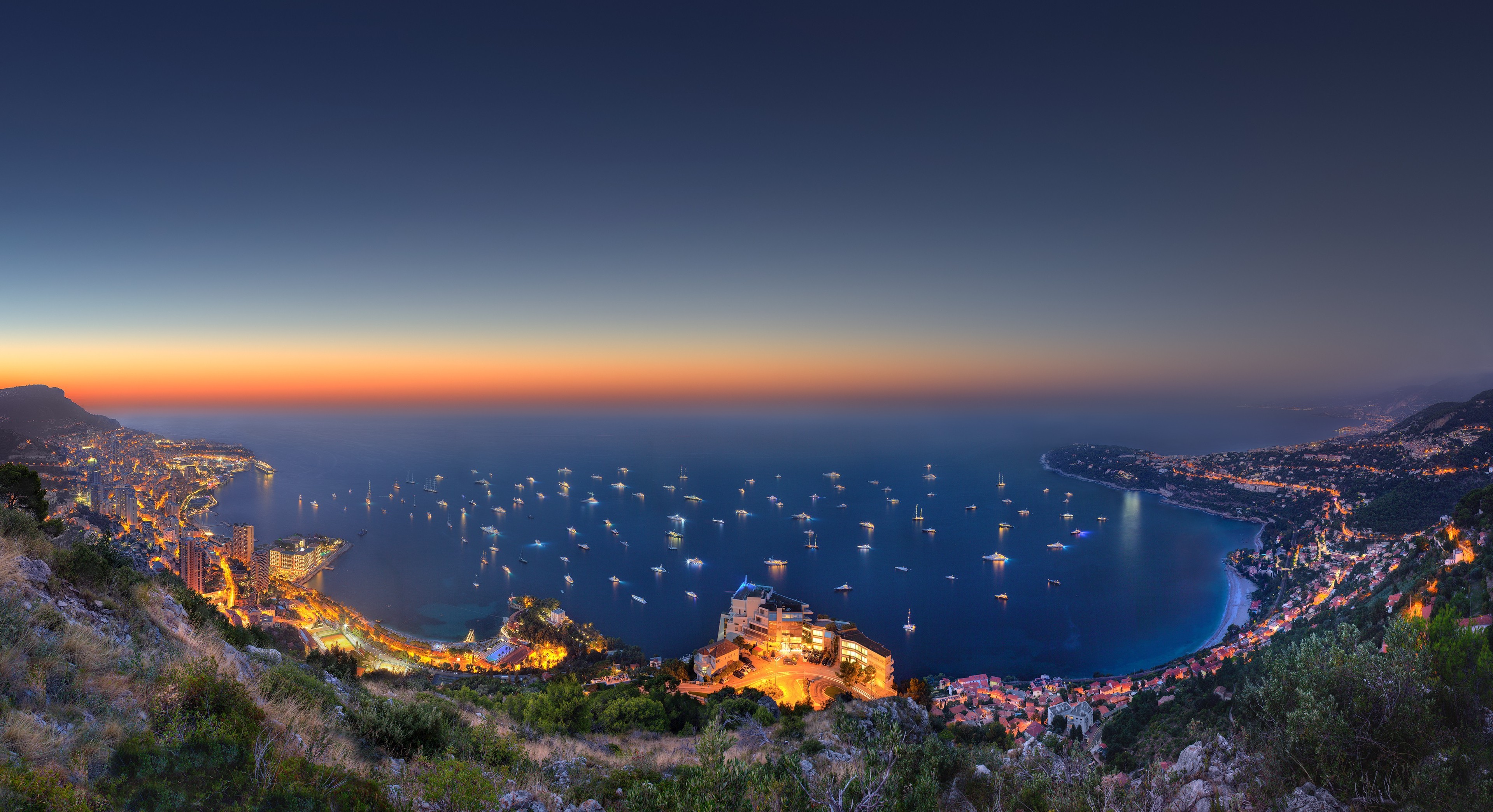 landscape, Monaco Wallpaper