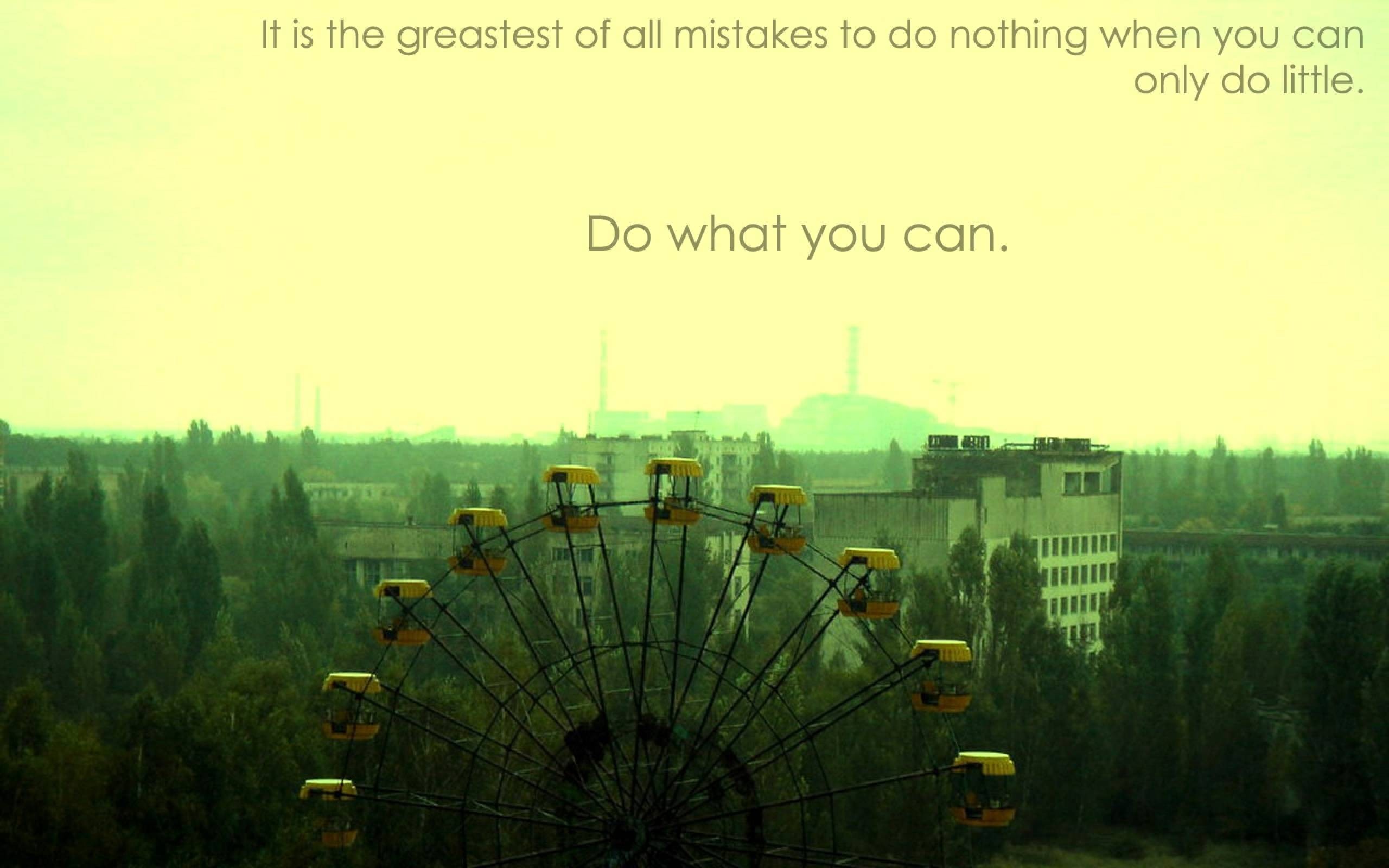 Chernobyl, Quote, Ferris Wheel, Pripyat Wallpaper