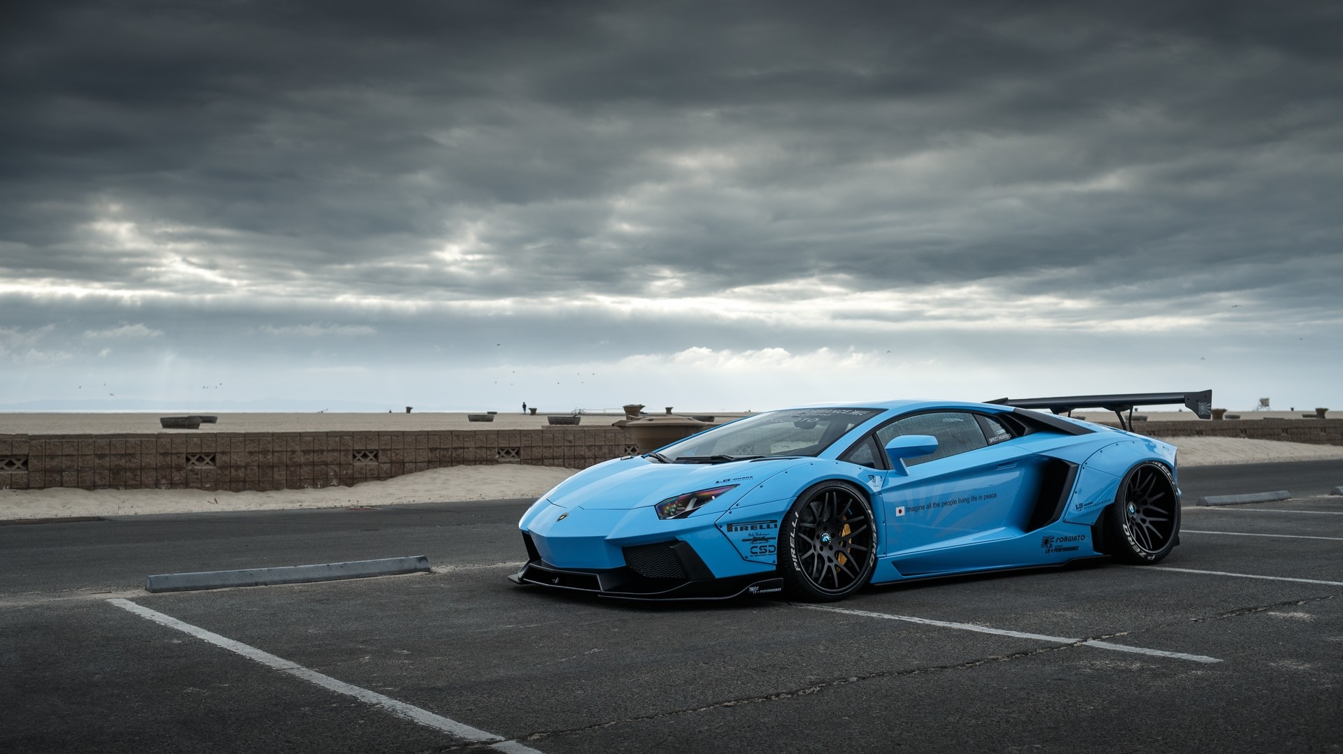 Lamborghini, LB Performance, Car, Blue Cars, Liberty Walk ...