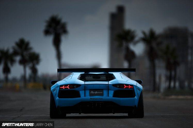 car, Lamborghini, Lamborghini Aventador, LB Works, Liberty Walk, Blue HD Wallpaper Desktop Background