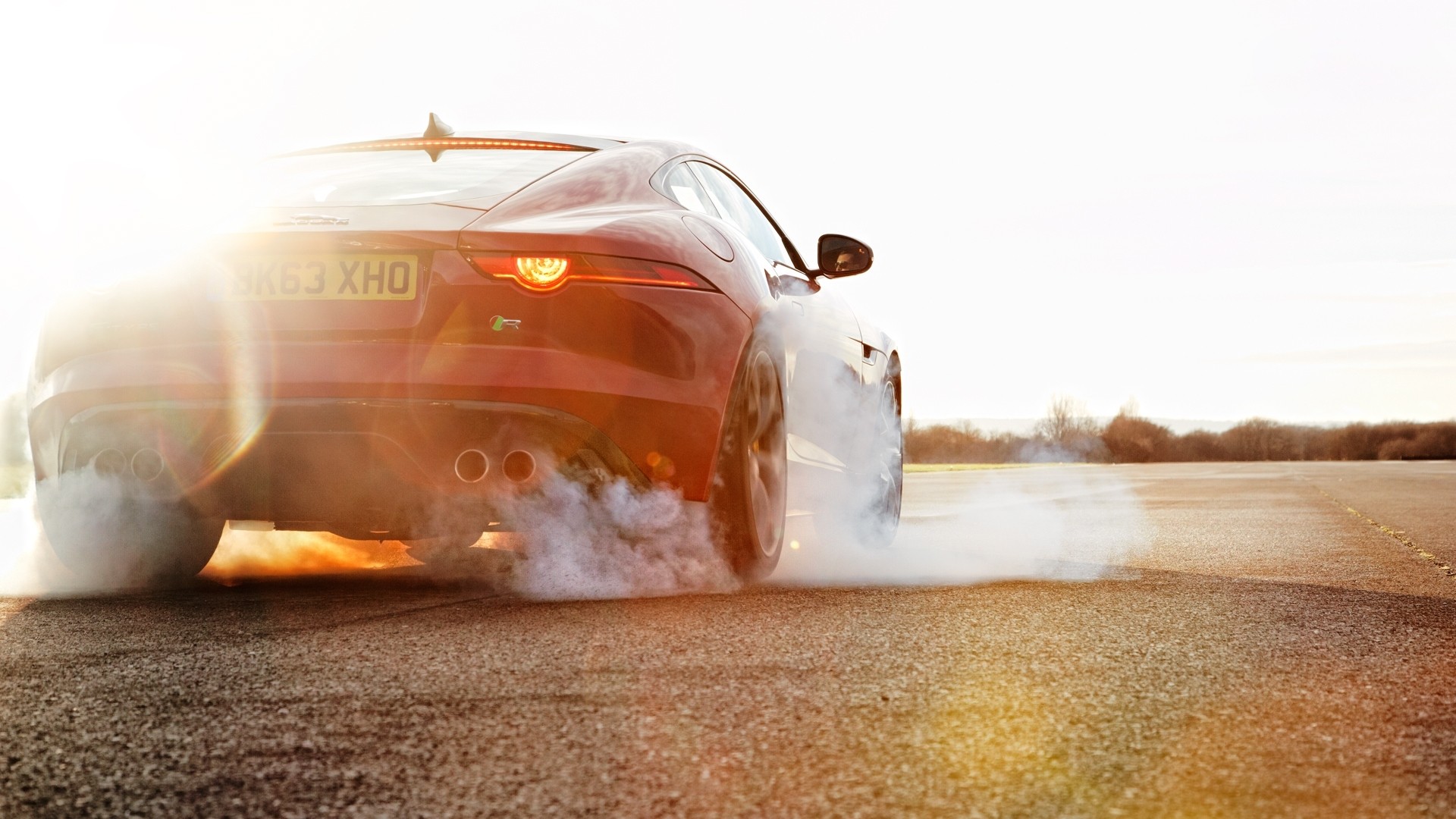 Jaguar F Type, Jaguar (car), Smoke, Car, Burnout, Road Wallpaper