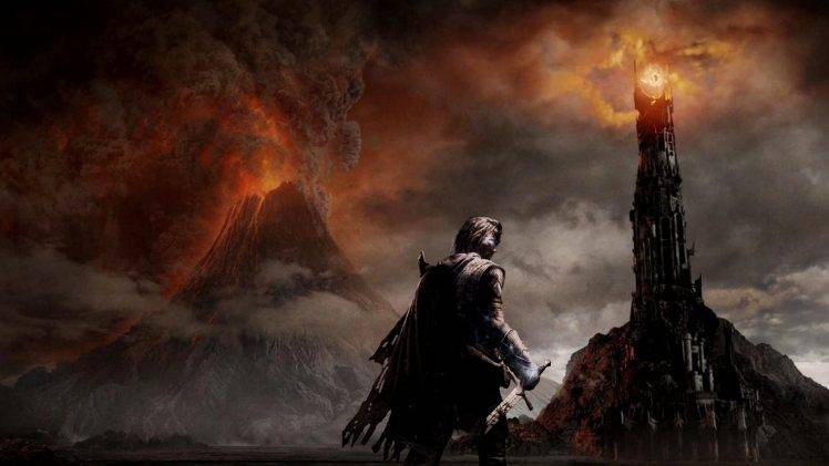 Shadow Of Mordor, Mordor, The Eye Of Sauron, Mountain, Lava, The Lord Of The Rings, DeviantArt HD Wallpaper Desktop Background
