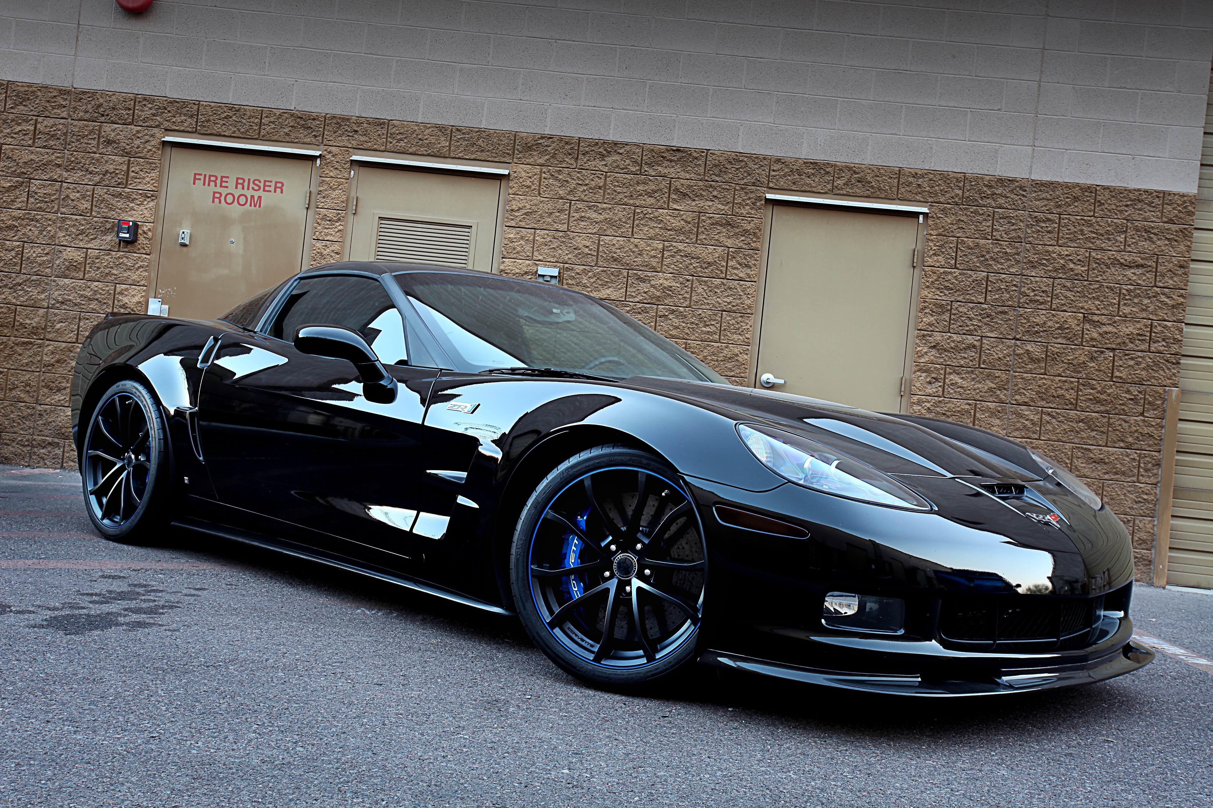 Chevrolet, Corvette, Black Wallpaper