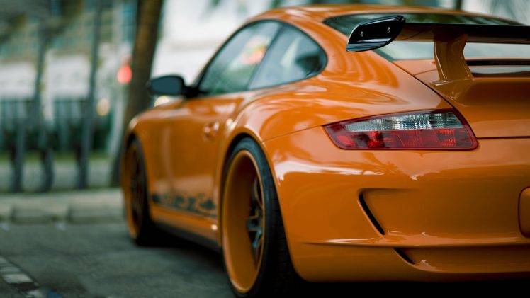 Porsche, Car, Orange HD Wallpaper Desktop Background
