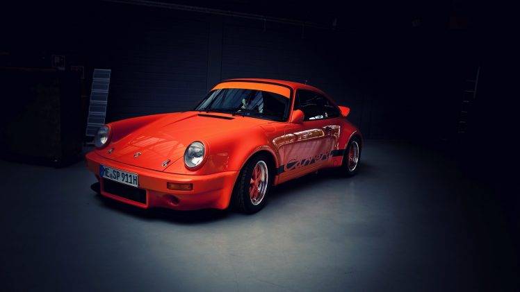 car, Porsche, Orange HD Wallpaper Desktop Background