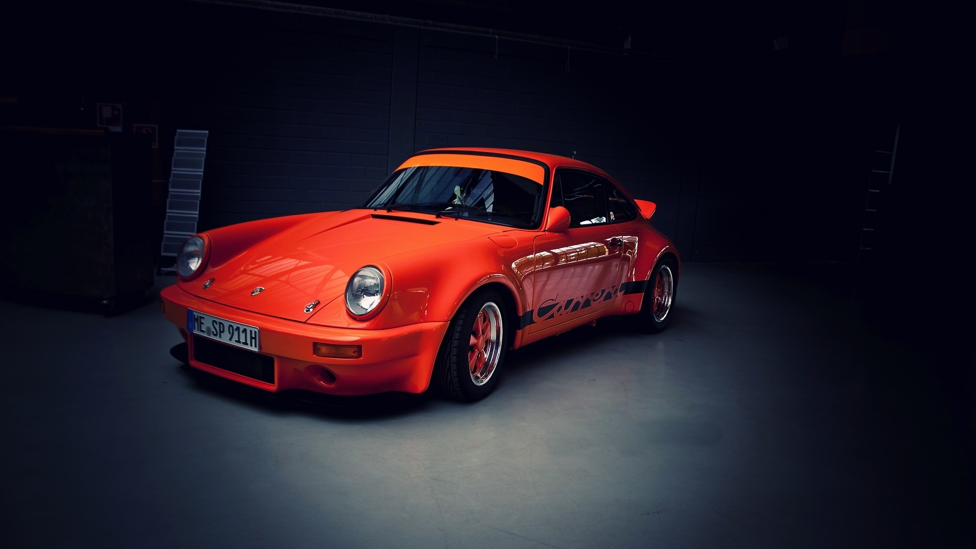 car, Porsche, Orange Wallpaper