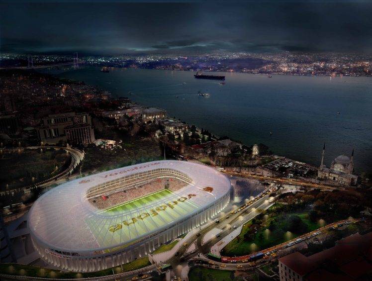 Vodafone Arena, Besiktas J.K., Soccer Pitches, Soccer, Istanbul HD Wallpaper Desktop Background