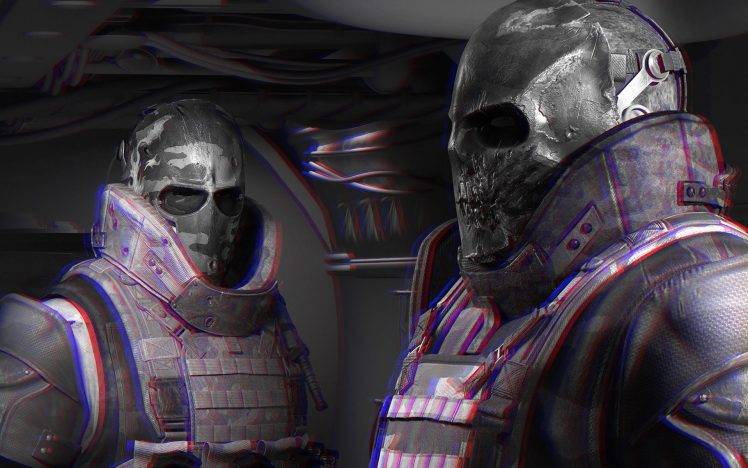 3D, Army Of Two, Anaglyph 3D HD Wallpaper Desktop Background