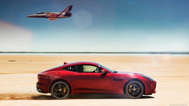 Jaguar F Type, Car, Jet, Desert HD Wallpaper Desktop Background