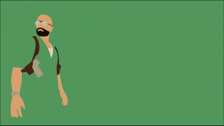 minimalism, Max Payne, Green Background, Video Games HD Wallpaper Desktop Background