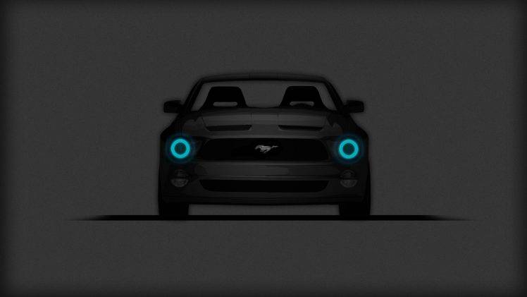 Ford Mustang, Ford Mustang GT, Car, Minimalism, Muscle Cars HD Wallpaper Desktop Background