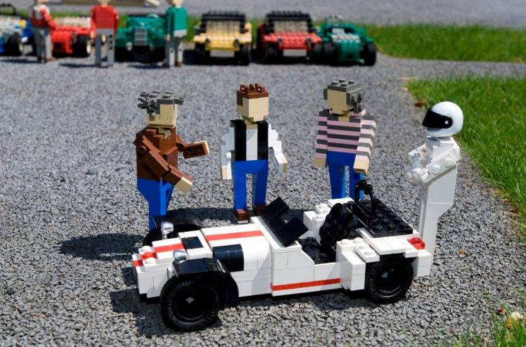 LEGO, Top Gear, The Stig, Sports Car, Richard Hammond, Jeremy Clarkson, James May, Caterham HD Wallpaper Desktop Background