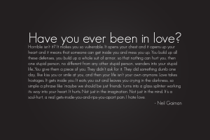 love, Quote, Neil Gaiman, Text