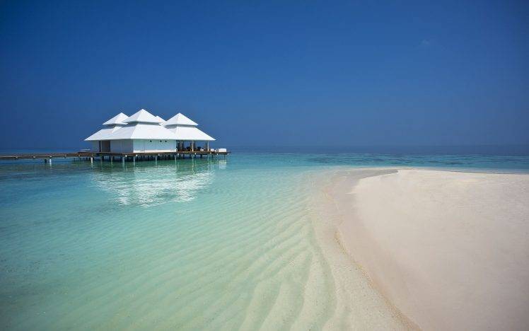 Maldives Beach, Beach, Waterfront, Maldives, Nature HD Wallpaper Desktop Background