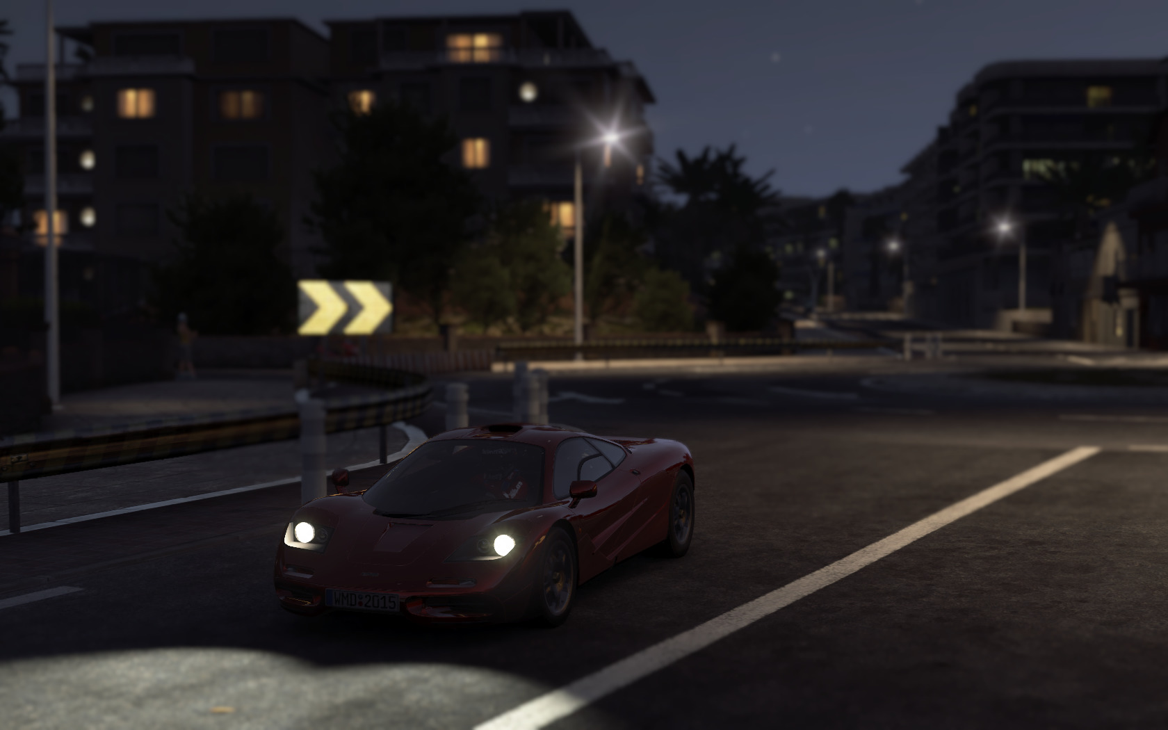 Project CARS, Racing, Car, McLaren F1, McLaren, Night, Mediterranean Wallpaper