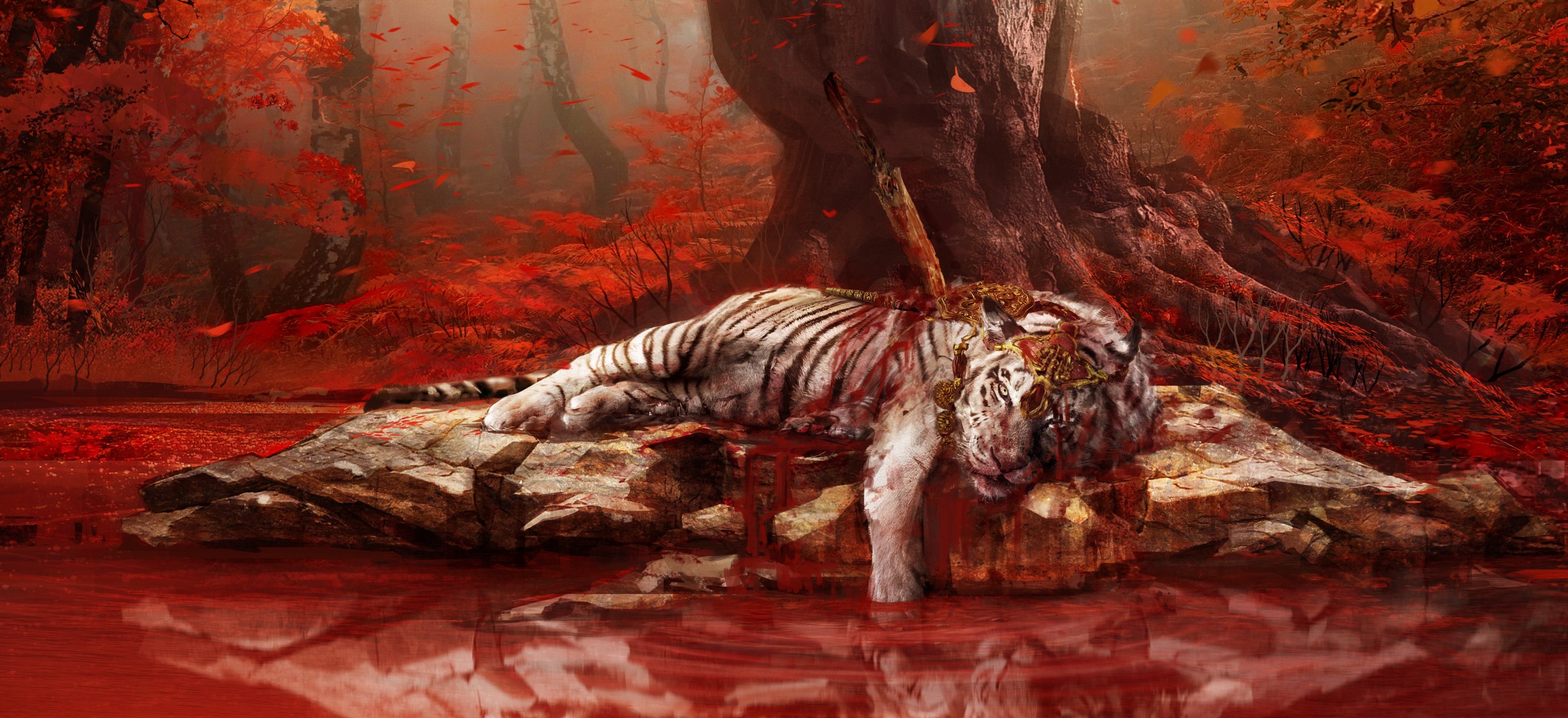 white Tigers, Far Cry 4 Wallpaper