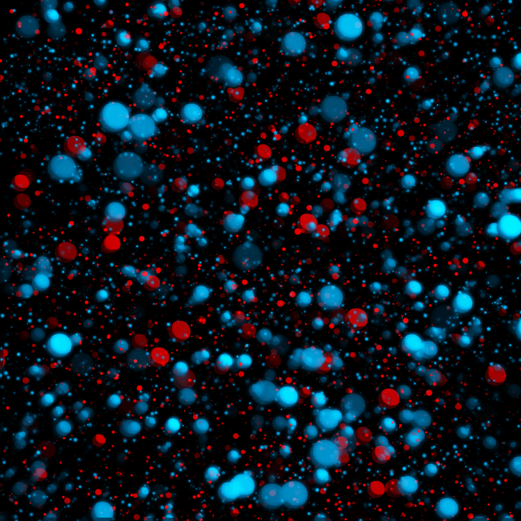 red, Ball, Blue, Bokeh, Abstract HD Wallpaper Desktop Background