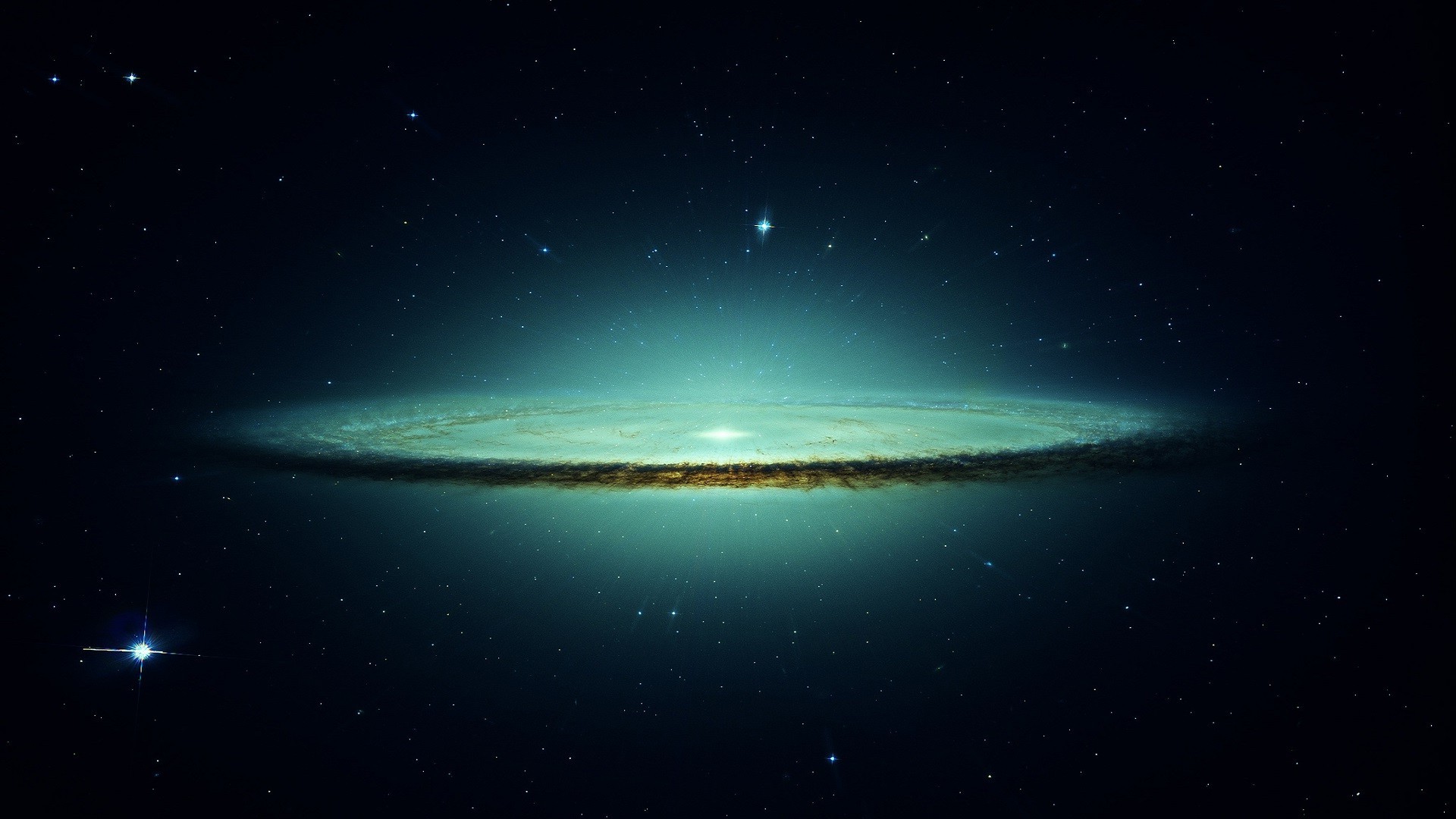 stars, Space, Galaxy, Sombrero Galaxy Wallpaper