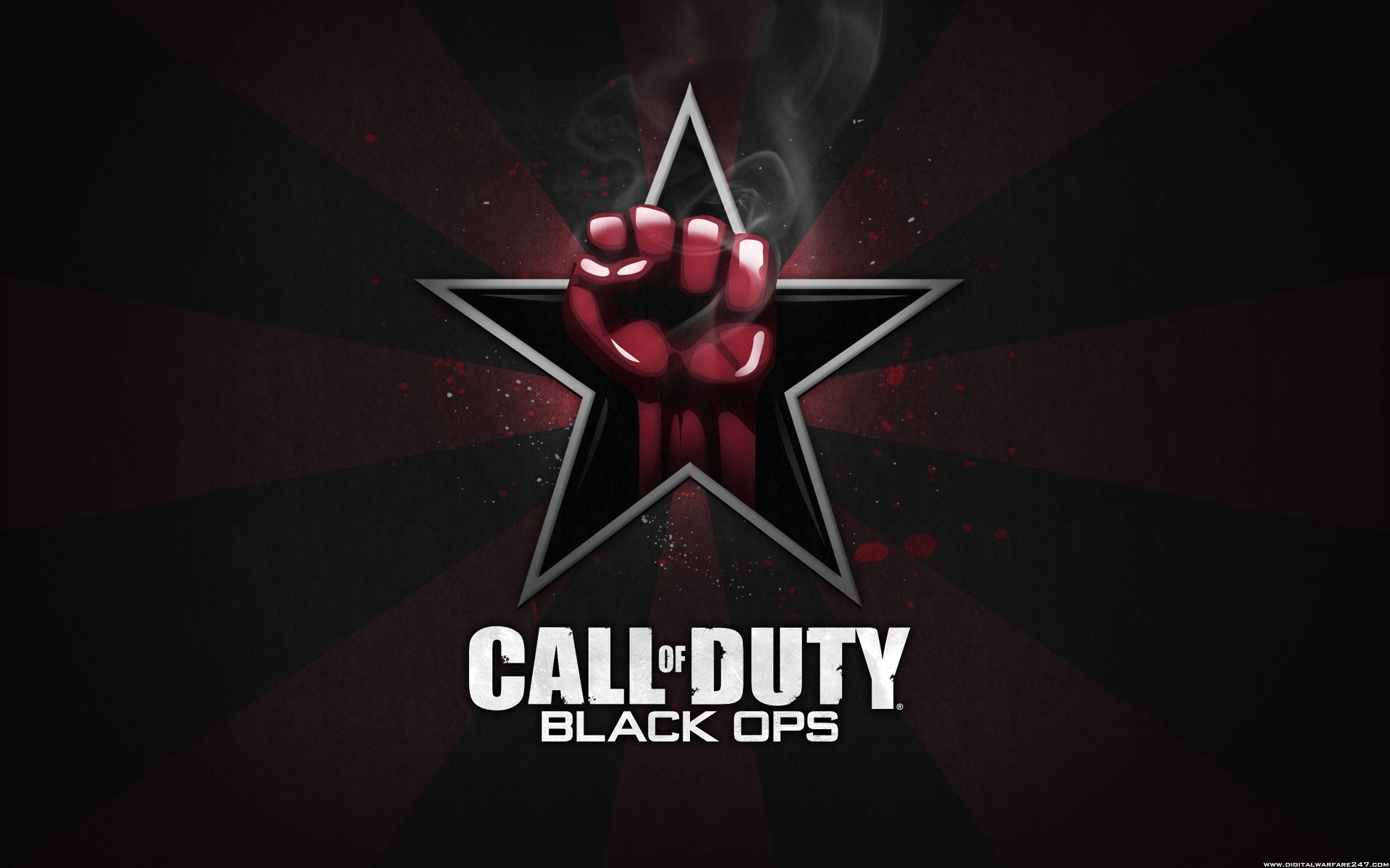 Call Of Duty, Red, Stars Wallpaper