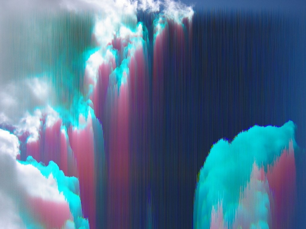 pixel Sorting, Anaglyph 3D Wallpaper