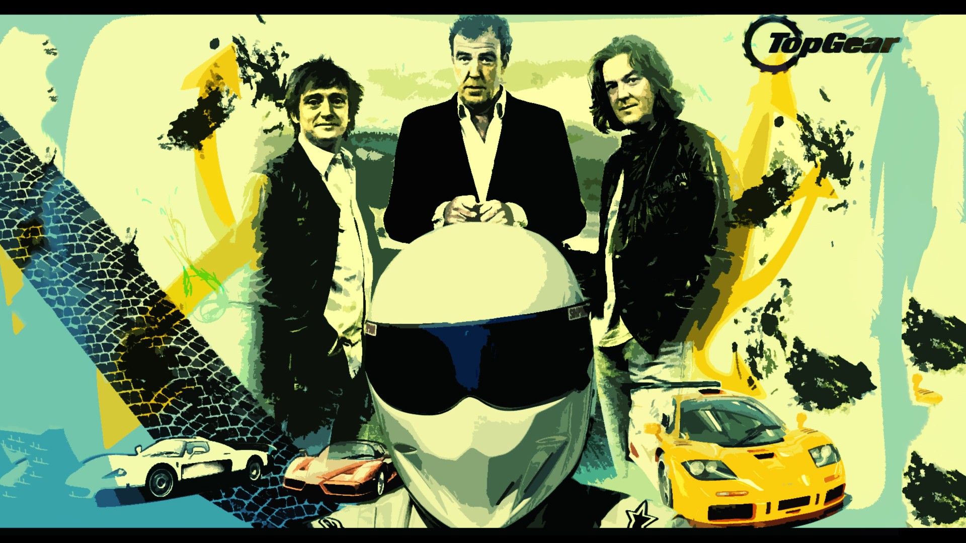 The Stig, Top Gear, Car, Richard Hammond, Jeremy Clarkson, James May, Captain Slow Wallpaper
