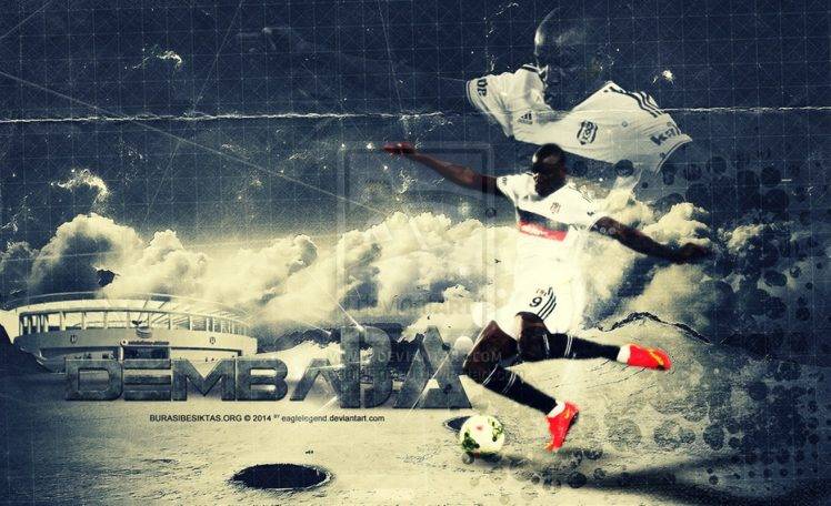Demba Ba, Besiktas J.K., Turkey, Footballers, Soccer, Soccer Pitches, Soccer Clubs HD Wallpaper Desktop Background