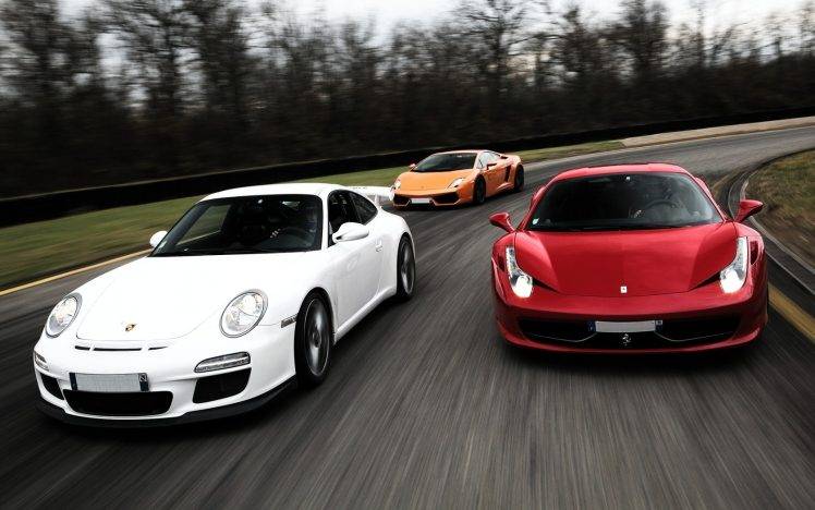 car, Porsche, Ferrari 458, Lamborghini HD Wallpaper Desktop Background