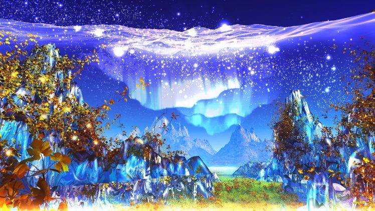 aurorae, 3D HD Wallpaper Desktop Background