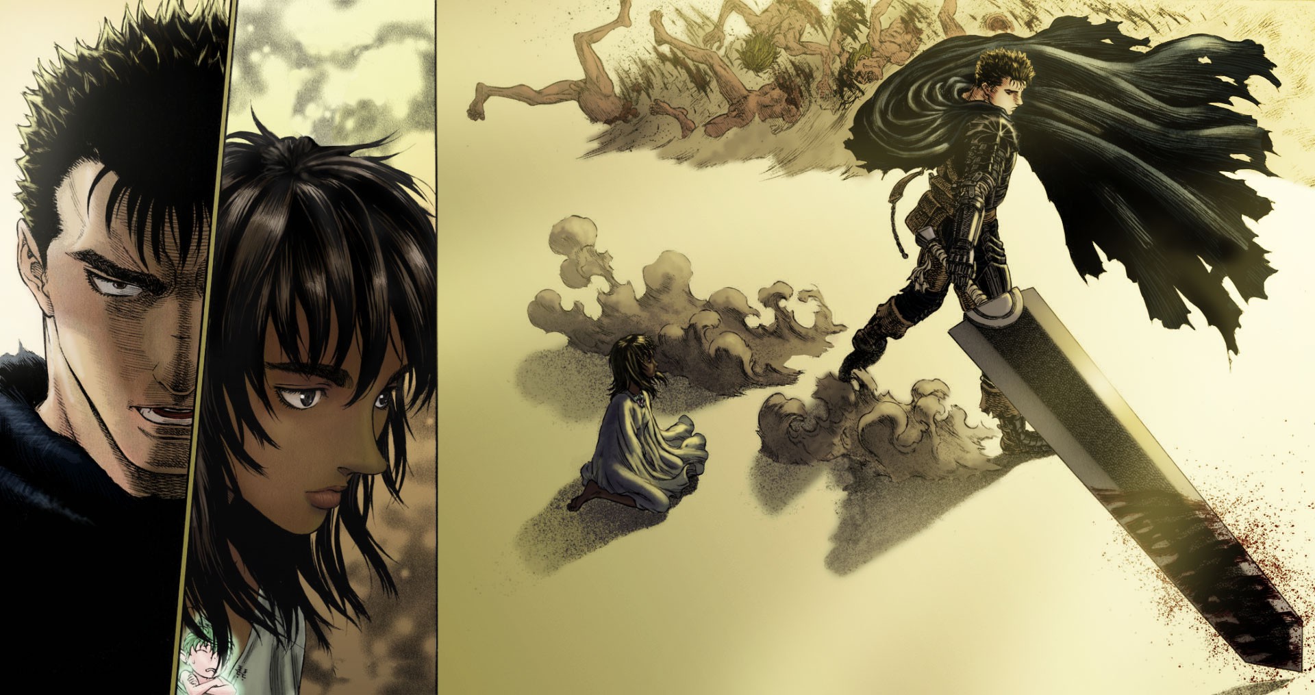 Berserk, Guts, Manga, Casca, Kentaro Miura Wallpaper