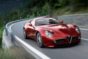 Alfa Romeo, Car, Red Cars, Motion Blur