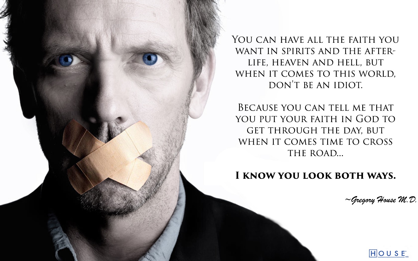 House, M.D., Religion, Quote Wallpaper