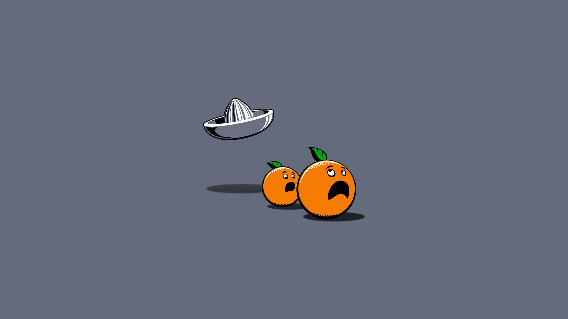 minimalism, Digital Art, Humor, Simple Background, Orange (fruit ...