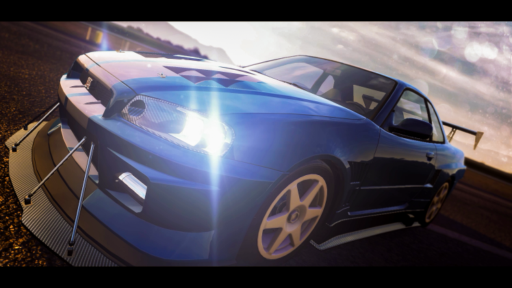 car, Nissan, The Crew, Blue Cars, Nissan Skyline GT R R34 HD Wallpaper Desktop Background