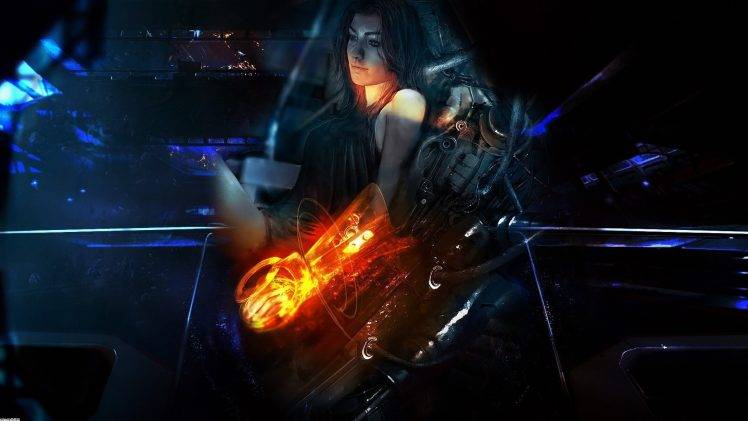 Mass Effect, Miranda Lawson, MIranda, Mass Effect 2, Artwork HD Wallpaper Desktop Background