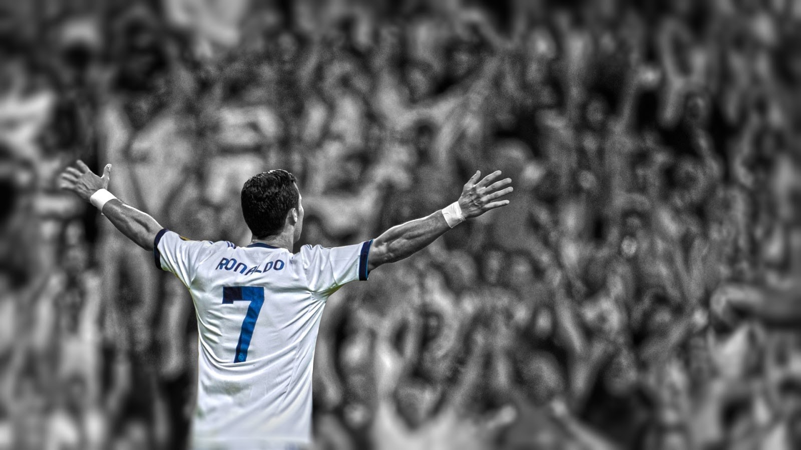 Cristiano Ronaldo, Selective Coloring, Soccer Wallpaper