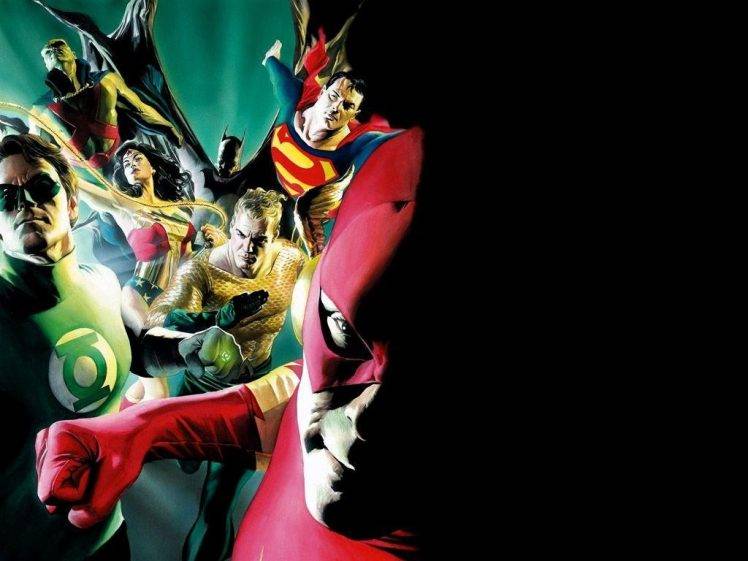 DC Comics, The Flash, Green Lantern, Superman, Batman, Wonder Woman, Aquaman, Justice League HD Wallpaper Desktop Background