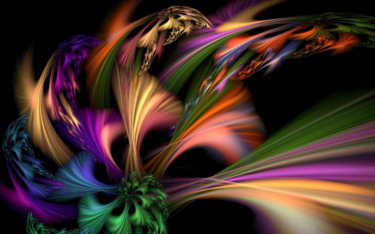 colorful, Fractal, Abstract HD Wallpaper Desktop Background