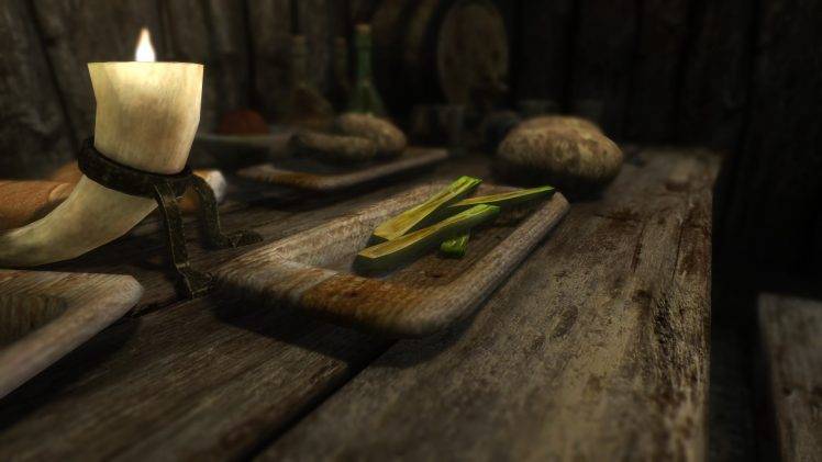 The Elder Scrolls V: Skyrim, Food, Video Games HD Wallpaper Desktop Background